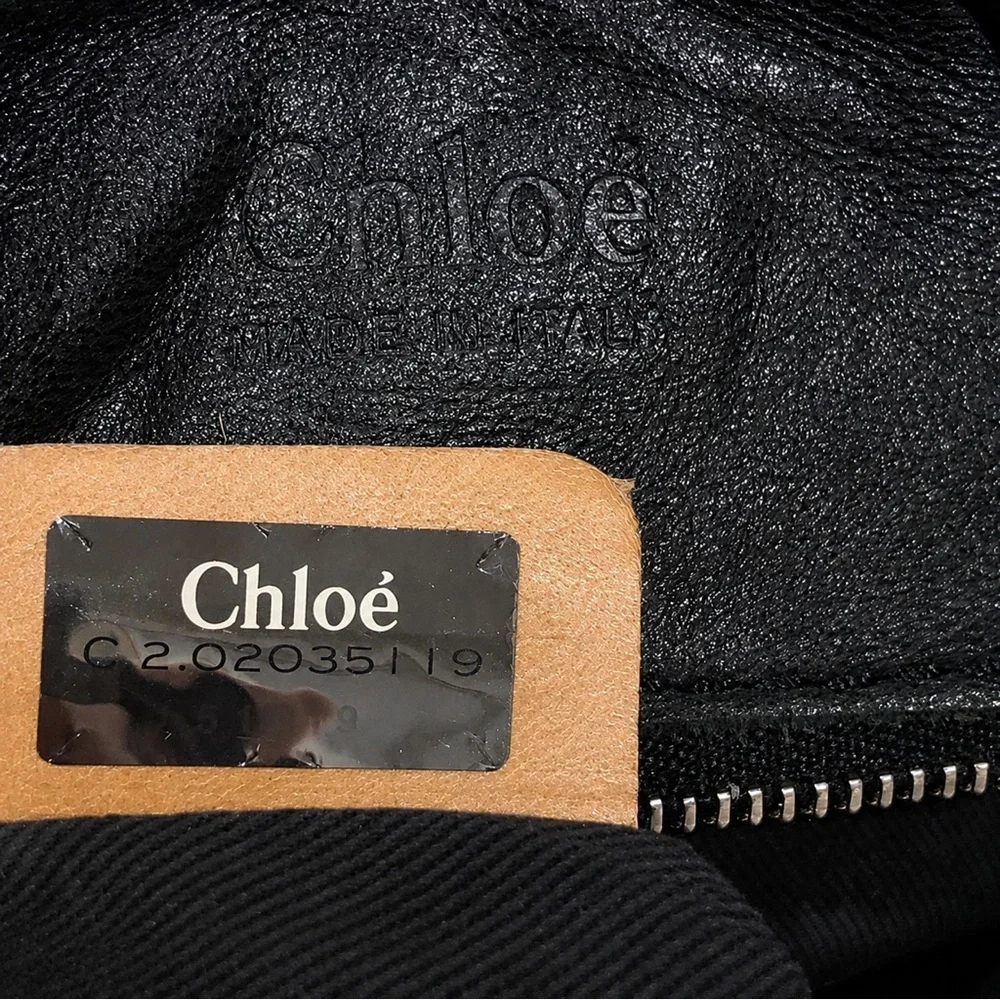 CHLOE PADDINGTON Mini Black Leather Satchel with LOCK & KEY